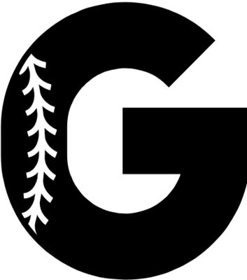 Baseball Alphabet G left